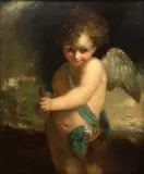 Cupid by Joshua Reynolds, oil on canvas, sold Jun 2025