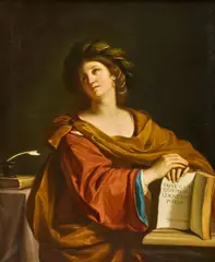 The Samian Sibyl by T Berti, 19th Century, oil on canvas, sold Sep 2025