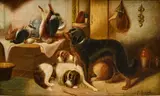 Edward Armfield, After the shoot, oil on canvas