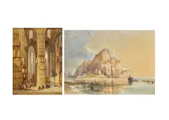 San Miguel Xeres de la Frontera by Rba Henry Thomas Schafer, oil on canvas, sold Sep 2025