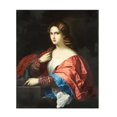 Jacopo Negretti dit Palma le Jeune, La belle, oil on panel