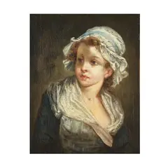 Jean-Baptiste Greuze, Portait de jeune femme, oil on canvas