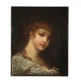 Ecole française, Portrait de fille