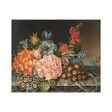 Ecole européenne, Nature morte aux fleurs, oil on panel