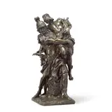 Pierre Lepautre, and François Girardon (French, 1628-1714): A patinated bronze figural group of 'Aeneas carrying Anchises', patinated bronze