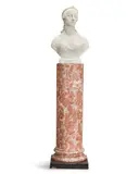 John Gibson, carved white marble bust of Lucy Charlotte Jervis (née Baskervyle-Glegg), 3rd Viscountess Saint, marble