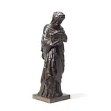 Jacques-Léonard Maillet, patinated bronze of Agrippina carrying the ashes of Germanicus, patinated bronze