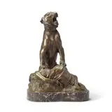 Jean-Léon Gérôme, patinated bronze model of 'Martyre Indienne (Femme et Tigre)'