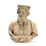 Tommaso Rues, carved marble bust of Pluto, marble