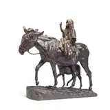 Jean-Léon Gérôme, patinated bronze model of 'Young Christ entering Jerusalem'