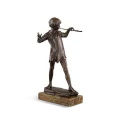 George Frampton, patinated bronze figure of 'Peter Pan', patinated bronze