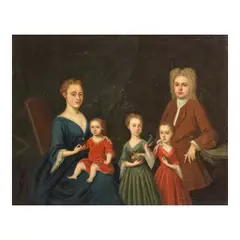 Arthur Devis, Portrait of the Martin family, oil on canvas