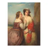 Charles Baxter, Sharing a secret, oil on canvas