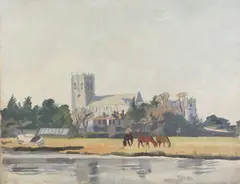 Stephen Bone, Christchurch, oil on panel
