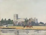 Stephen Bone, Christchurch, oil on panel