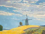 Fritz Gartner, The windmill, oil on canvas