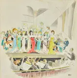 Cecil Beaton, A Broadway Fantasy, watercolour, pen and ink and pencil on paper