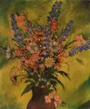 June bunch by Christopher Richard Wynne Nevinson, oil on canvas, sold Sep 2025