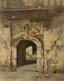 Frederick Hall, St William's College, York, oil on board