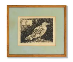 Józef Hecht, Seagull, Engraving, 1949, on wove paper