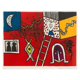 Alan Davie C.B.E., H.R.S.W., R.A., Fox Watch, Lithograph in colours, 1970, on wove paper