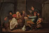 David Teniers the Younger, Peasants eating and drinking in an interior, oil on panel
