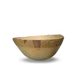 Ewen Henderson, Open bowl, Stoneware, cream and light blue crawling glazes over a dry pale brown body