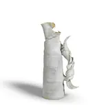 Colin Pearson, Monumental jug, Stoneware, light blue and white textured glaze