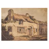 Samuel Prout, Fsa, Ows, A cottage scene, watercolour