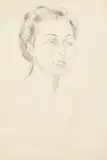 Henryk Berlewi, Portrait sketch of a lady