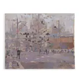 Ken Howard R.A., Study of Basilica di San Marco, Venice, oil and pencil on board