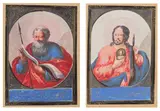 German School, St Thaddeus, and St Thomas, gouache and gold paint on paper