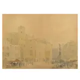 Thurston Laidlaw Shoosmith, 'The Market Place, Issoire', watercolour