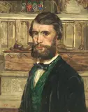 Edward Radford, Self-portrait of the artist as a young man, oil on panel