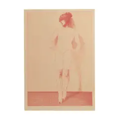 Adrian George, Girl Standing, Etching, 1980, on wove paper