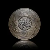 'Chiens' bowl, designed 1921 by René Lalique, Clear glass, frosted and polished, decorated in relief with hunting dogs, sold Nov 2025