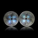 Two 'Coquilles No. 1' bowls, designed 1924 by René Lalique, Opalescent glass, sold Nov 2025