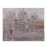 Ken Howard R.A., Study of Basilica di San Marco, Venice, oil and pencil on board