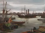 Ra Rws Charles Napier Hemy, On the Tyne, oil on canvas