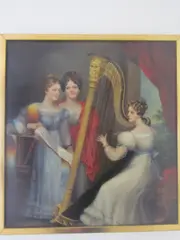 The Music Lesson by French School, 19th century, oil on canvas,, sold Sep 2025