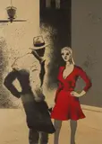 Ronald B. Kitaj, A Life (Kinsman  85), Lithograph printed in colours, 1975, on wove