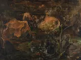 Cecil Higgs, Underwater landscape, oil on canvas