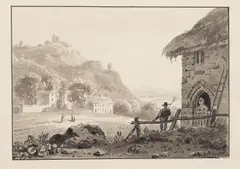 J.B. Cuming, A large collection of watercolours and drawings including ornithological studies, watercolours of plants and flowers, views of British castles and other landscapes and portraits,, pen, brown or grey ink, watercolour and grey wash