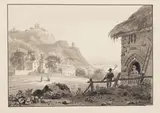 J.B. Cuming, A large collection of watercolours and drawings including ornithological studies, watercolours of plants and flowers, views of British castles and other landscapes and portraits,, pen, brown or grey ink, watercolour and grey wash