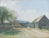 Donald Chisholm Towner, The Abbey Farm, oil on canvas