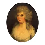 English School, Portraits of John Monins of Canterbury, of his wife, Sarah Trice, of their son, Eaton Monins, and of William Monins (according to labels on the reverse)., four of a set, oil on canvas, one laid down on board, ovals