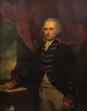 John Westbrooke Chandler, Portrait of Alleyne Fitzherbert, 1st Baron St Helens, three-quarter-length, standing before a red curtain, oil on canvas