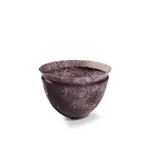 Margaret Alston, Granite bowl, circa 1990, Pâte de verre glass, incised with leaf motifs