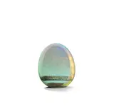 Brian & Jenny Blanthorn, 'Pebble' form, 2001, Cast glass with iridescent layering and frosted edge