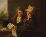 Charles Hunt, The love letter, oil on canvas